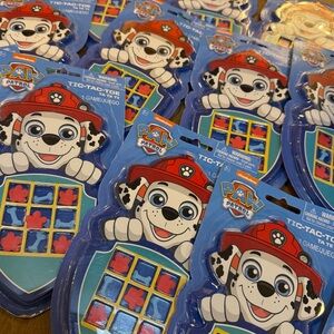 Paw Patrol Tic-Tac-Toe Game Blue and Red Nickelodeon 
Dalmatian Travel Game
